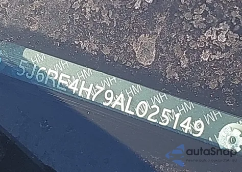 2010 Honda Cr-V Ex-L z USA, uszkodzony, nr VIN 5J6RE4H79AL025149